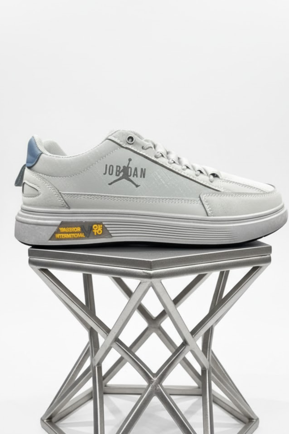 Modern Low-Top Sneaker | Light Grey Casual Shoe with Subtle Detail