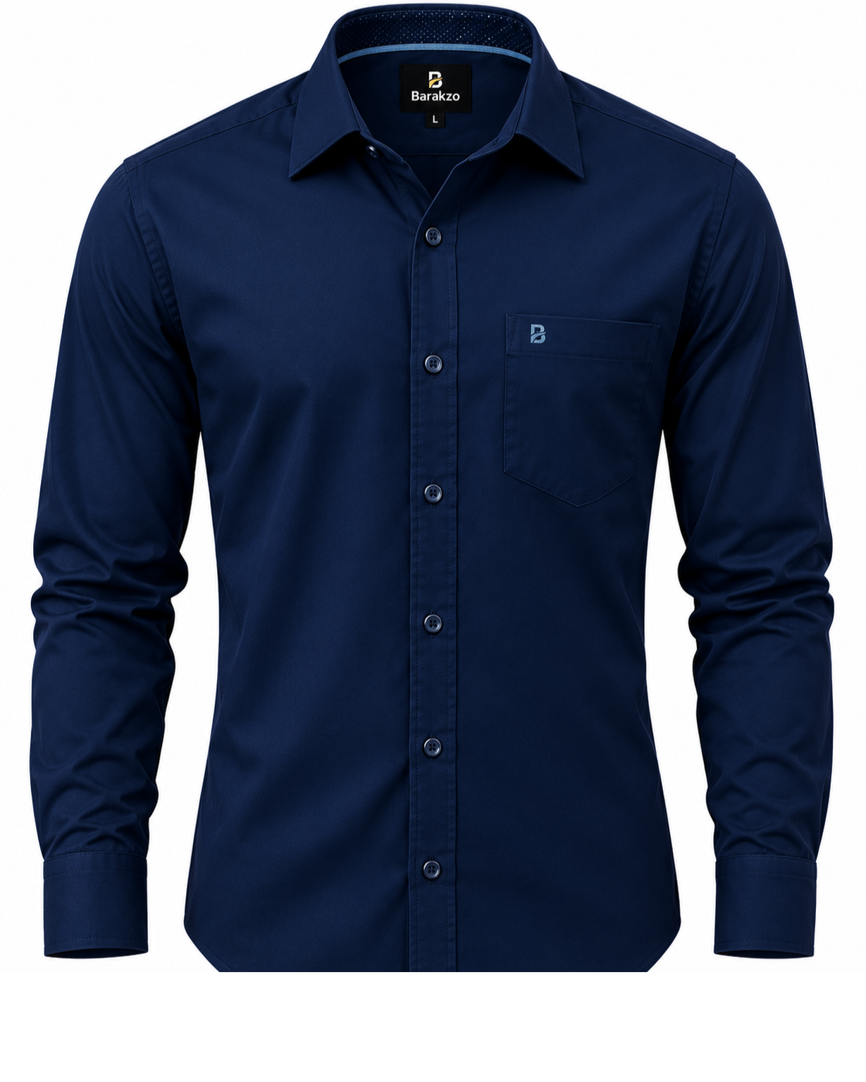 Men’s Navy Blue Formal Full-Sleeve Shirt